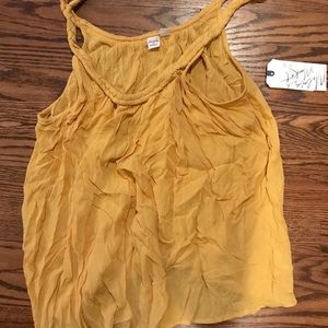 Melrose and Market Yellow braised tank NWT